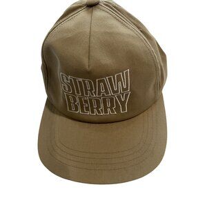 Strawberry Logo Classic Hat in Tan